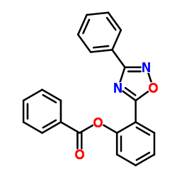 2-(3-Phenyl-1,2,4-oxadiazol-5-yl)phenyl benzoate Structure