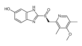 2-[(S)-(4-methoxy-3,5-dimethylpyridin-2-yl)methylsulfinyl]-3H-benzimidazol-5-ol结构式