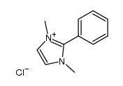 1,3-dimethyl-2-phenyl-imidazolium, chloride Structure