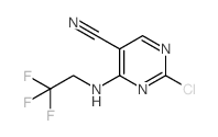 2-Chloro-4-[(2,2,2-trifluoroethyl)-amino]pyrimidine-5-carbonitrile structure