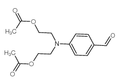 4-[双[2-(乙酰氧基)乙基]氨基]苯甲醛结构式