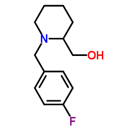 [1-(4-Fluorobenzyl)-2-piperidinyl]methanol结构式