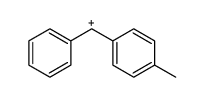 (Ph)(tol)CH+结构式