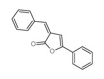 2 (3H)-Furanone, 5-phenyl-3-(phenylmethylene)- Structure