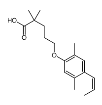 5-(2,5-Dimethyl-4-(prop-1-en-1-yl)phenoxy)-2,2-dimethylpentanoic acid picture