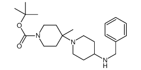 tert-butyl 4-[4-(benzylamino)-1-piperidyl]-4-methyl-piperidine-1- carboxylate结构式