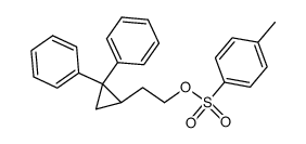 2-(2,2-diphenylcyclopropyl)ethyl 4-methylbenzenesulfonate结构式