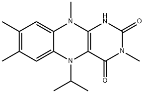 5,10-Dihydro-3,7,8,10-tetramethyl-5-(1-methylethyl)benzo[g]pteridine-2,4(1H,3H)-dione structure