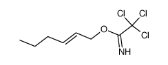 1-(1-imino-2,2,2-trichloroethoxy)-2(E)-hexene Structure