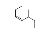 (E)-5-methylhept-3-ene structure