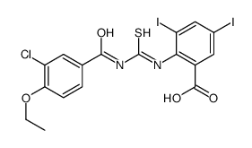 2-[[[(3-CHLORO-4-ETHOXYBENZOYL)AMINO]THIOXOMETHYL]AMINO]-3,5-DIIODO-BENZOIC ACID picture