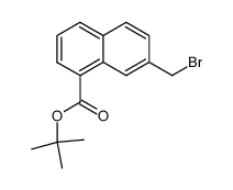 7-(bromomethyl)naphthalene-1-carboxylic acid tert-butyl ester Structure