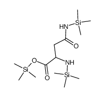 L-Asparagine, N,N2-bis(trimethylsilyl)-, trimethylsilyl ester结构式