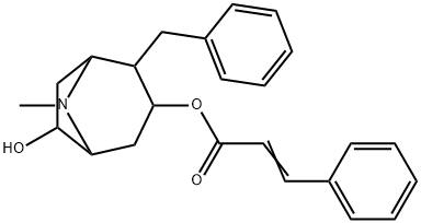 3-Phenylpropenoic acid 6-hydroxy-8-methyl-2-benzyl-8-azabicyclo[3.2.1]octan-3-yl ester picture