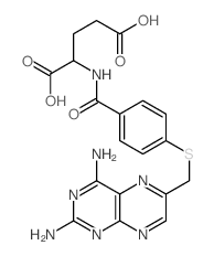 2-[[4-[(2,4-diaminopteridin-6-yl)methylsulfanyl]benzoyl]amino]pentanedioic acid Structure