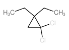 Cyclopropane,1,1-dichloro-2,2-diethyl- Structure