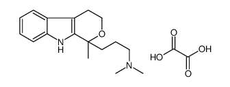 N,N-dimethyl-3-(1-methyl-4,9-dihydro-3H-pyrano[3,4-b]indol-1-yl)propan-1-amine,oxalic acid结构式