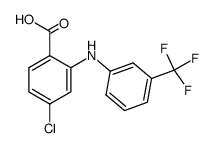 Benzoic acid,4-chloro-2-[[3-(trifluoromethyl)phenyl]amino]-结构式