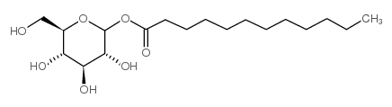 1-oxododecyl-d-glucopyranoside Structure