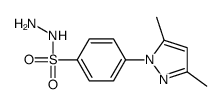 4-(3,5-dimethylpyrazol-1-yl)benzenesulfonohydrazide结构式