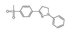 5-(4-methylsulfonylphenyl)-2-phenyl-3,4-dihydropyrazole Structure