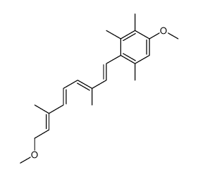 1-methoxy-4-[(1Z,3Z,5Z,7Z)-9-methoxy-3,7-dimethylnona-1,3,5,7-tetraenyl]-2,3,5-trimethylbenzene Structure