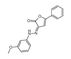 3-[(3-Methoxy-phenyl)-hydrazono]-5-phenyl-3H-furan-2-one Structure