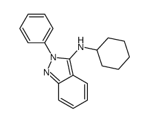 N-cyclohexyl-2-phenylindazol-3-amine结构式