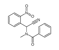 N-[cyano-(2-nitrophenyl)methyl]-N-methylbenzamide结构式