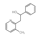 2-(3-methylpyridin-2-yl)-1-phenyl-ethanol结构式