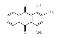 4-amino-1-hydroxy-2-methyl-anthracene-9,10-dione structure