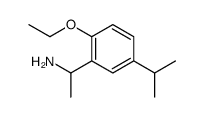 Benzenemethanamine, 2-ethoxy-alpha-methyl-5-(1-methylethyl)- (9CI)结构式