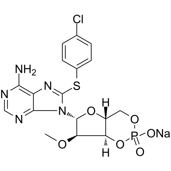 8-CPT-2Me-cAMP sodium Structure