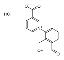 1-[3-formyl-2-(hydroxymethyl)phenyl]pyridin-1-ium-3-carboxylic acid,chloride结构式