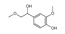 1-(4-Hydroxy-3-methoxyphenyl)-2-methoxyethanol Structure