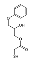 (2-hydroxy-3-phenoxypropyl) 2-sulfanylacetate结构式