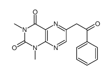 1,3-dimethyl-6-phenacylpteridine-2,4-dione Structure