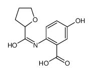 Benzoic acid, 5-hydroxy-2-[[(tetrahydro-2-furanyl)carbonyl]amino]- (9CI) structure