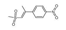 (E)-1-(1-(methylsulfonyl)prop-1-en-2-yl)-4-nitrobenzene结构式