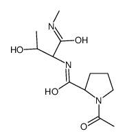 (2S)-1-acetyl-N-[(2S,3R)-3-hydroxy-1-(methylamino)-1-oxobutan-2-yl]pyrrolidine-2-carboxamide Structure