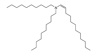 (E)-didecyl(dodec-1-enyl)aluminium structure