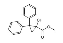 methyl 1-chloro-2,2-diphenylcyclopropanecarboxylate结构式