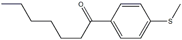 1-(4-methylsulfanylphenyl)heptan-1-one Structure