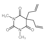 2,4,6(1H,3H,5H)-Pyrimidinetrione, 1,3-dimethyl-5,5-di-2-propenyl- (9CI) picture