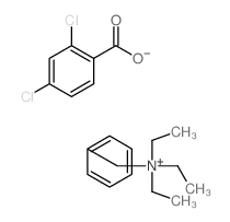 Benzenemethanaminium, N, N,N-triethyl-, salt with 2,4-dichlorobenzoic acid (1:1)结构式