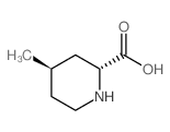 (2R,4R)-4-Methylpiperidine-2-carboxylic acid Structure