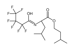 3-Methylbutyl N-(heptafluorobutyryl)leucinate结构式