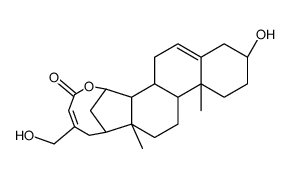 Homo-3beta-hydroxycard-5,22-dienolide Structure