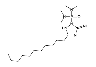 2-[bis(dimethylamino)phosphoryl]-5-undecyl-1,2,4-triazol-3-amine结构式