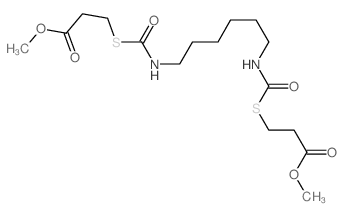 methyl 3-[6-(2-methoxycarbonylethylsulfanylcarbonylamino)hexylcarbamoylsulfanyl]propanoate Structure